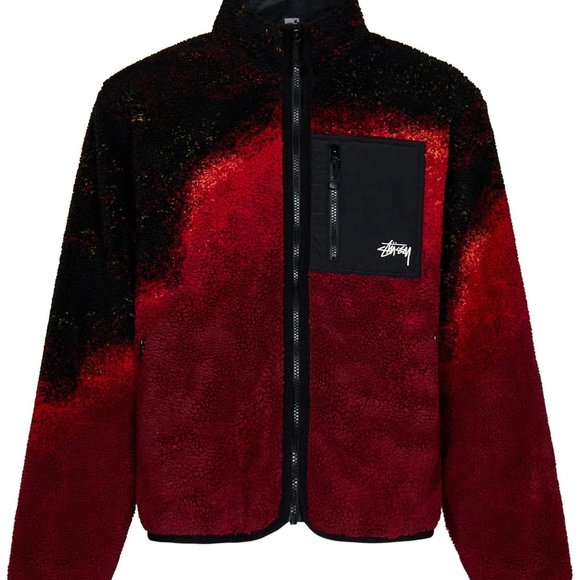Stussy Sherpa Reversible Jacket in Lava